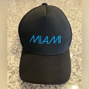 Black Miami Baseball Hat